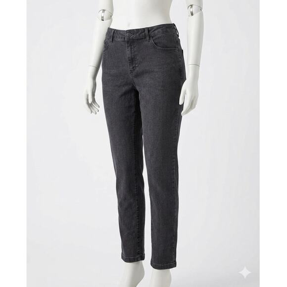Jessica Simpson Denim - Jessica Simpson High Rise Skinny Jeans Black Faded Wash Denim Size 14/32 Stretch